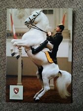 CARTE POSTALE PUBLICITAIRE ÉCOLE ESPAGNOLE D ÉQUITATION DE VIENNE  CHEVAL 