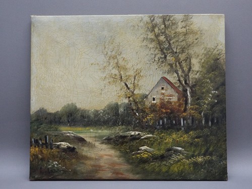 Tableau ancien huile sur - huile, toile