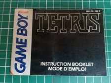 MODE D'EMPLOI ORIGINAL JEU "TETRIS" 1990 POUR CONSOLE NINTENDO GAMEBOY