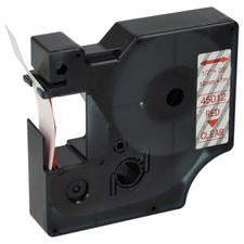 Cartouche à ruban pour Dymo Rhino 6000 5000 5200 4200 rougetransparent