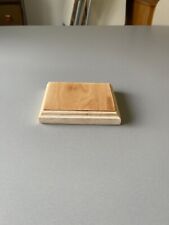 raw wooden base for figurine or model 12.5 x 9.6 cm
