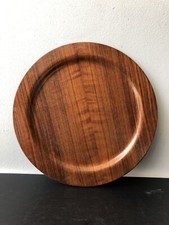 Vintage Ancien Assiette Bois