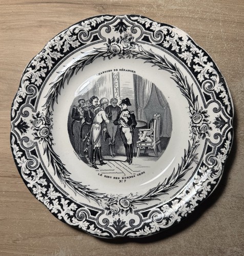 Assiette faïence de - ,