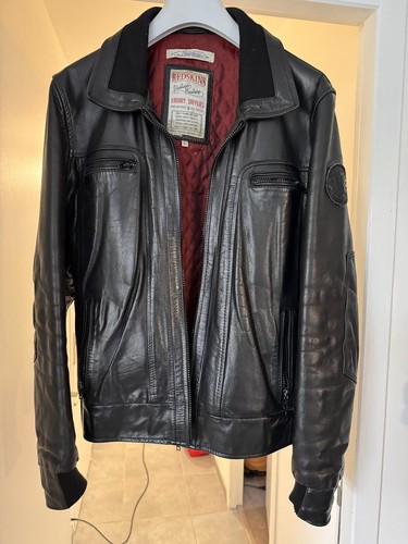 Blouson cuir homme redskins - en,