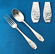 CHRISTOFLE ART NOUVEAU cutlery solid silver MINERVA decor ANTIQUE signed O. ROTY