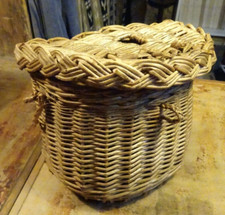 Panier de pêche ancien en