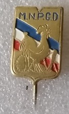MNPGD Mouvement Nat Prisonniers Guerre Déportés Coq Barbelés Revers Cravate 1944