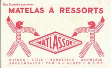 Vintage Matlassor Spring Mattress Blotter