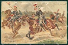Military Uniform Lancers Belgium Belgian Army Louis Geens Postcard KF3985