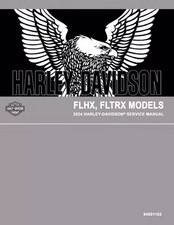2024 FLHX FLTRX Harley Davidson Touring Models Service Manual