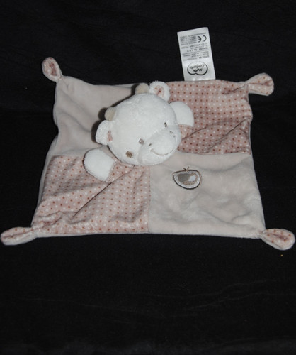 🐮Doudou plat vache beige