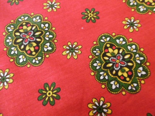 Tissu provençal 1950 fond - tissu, 1950-60