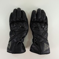 Dainese Veloce Motorcycle Gloves L 9 Black Leather Racing Gauntlet