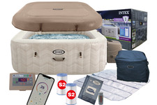 Ensemble spa pur à bulles de luxe INTEX 28472, bain à remous gonflables pour ...