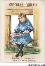 AQ#BFP3-CHROMOS-0609 - CHOCOLATE FOAL - Girl holding an open book DECO