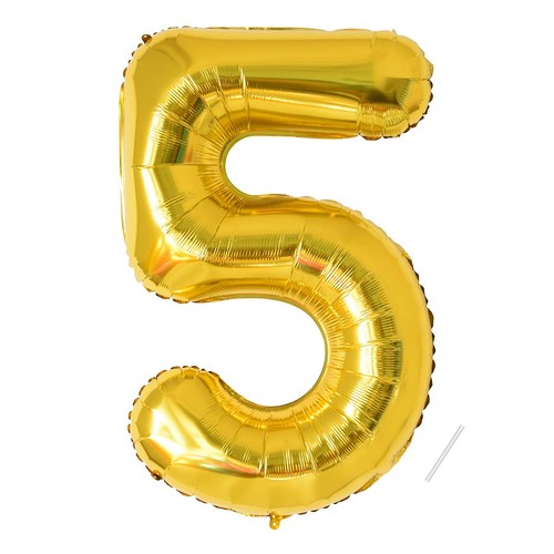 Ballon géant numéro 5 - ballon, d'or