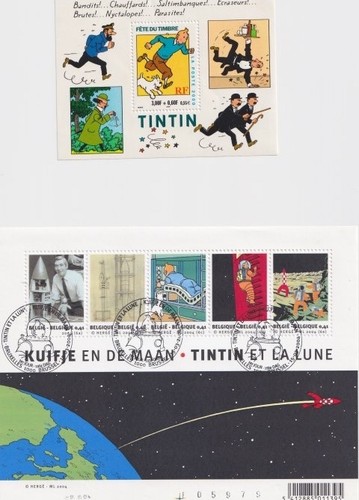Hergé tintin timbres 2000 - tintin, et