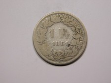 Pièce de 1 Franc Suisse 1861B