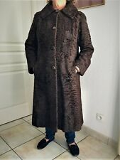 manteau   ASTRAKAN   MARRON