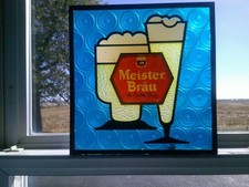 Vintage Meister Brau Bar Shelf Sitting Beer Sign