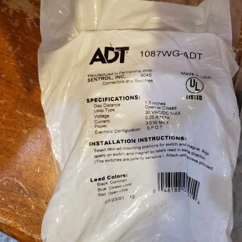 Neuf adt sentrol interrupteur - neuf,