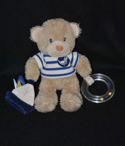 Peluche doudou ours beige