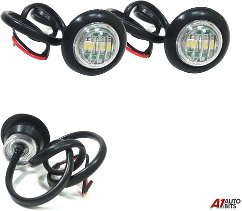 Led rond blanc avant - blanc, feux
