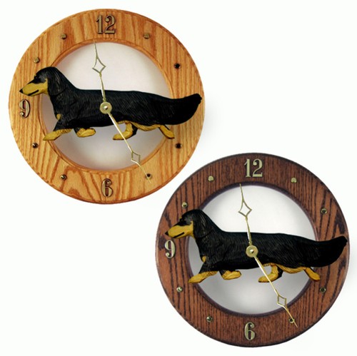Horloge bois teck tan - horloge, pour