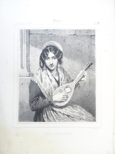 Belle litho xix - belle, portrait
