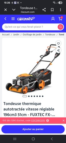 Fuxtec tondeuse thermique - tondeuse,