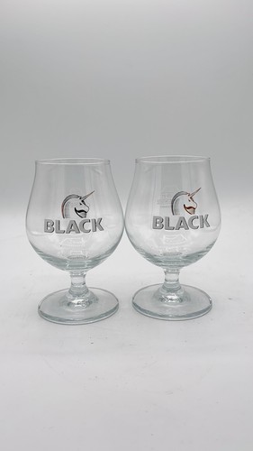 Verres biere licorne black - verres,