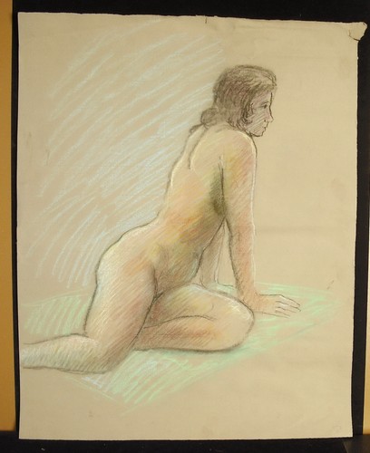 Dessin anonyme jeune - nu,