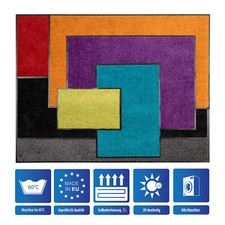 Tapis D'Entrée Use&Wash Tapis De Sol Antidérapant Plusieurs Couleurs