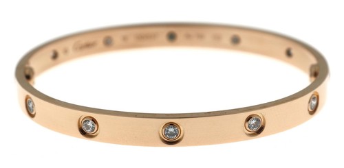 18k rose gold - cartier, 10