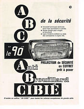ADVERTISING 1964 CIBIE Fog Lights