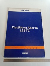 Genuine 1981 Fiat Ritmo Abarth 125 TC Technical Service Manual