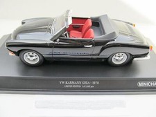 Volkswagen VW Karmann Ghia Cabriolet 1:18 Minichamps 1970 Noir 155054031
