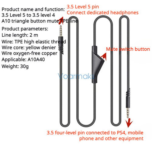 Audio cable for logitech astro - logitech,