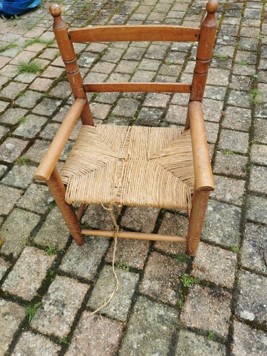 Petite chaise osier bois - en,