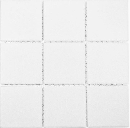 Mosaïque blanc céramique - blanc,