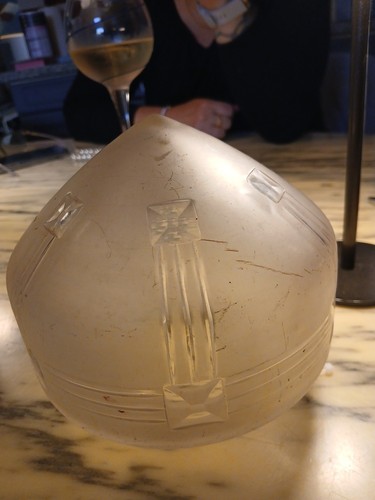 Globe verre art deco - globe,
