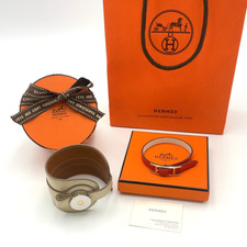 Auth Hermes Behapi/Cavalli Bracelet Set2 W/Box,bag BA090526