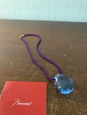 Baccarat Crystal Parma Purple Pebble Necklace 