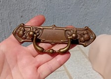 OLD FURNITURE HANDLE, BRONZE, PINK, Modern Art Nouveau Style No. 61B