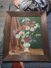 ancien tableau huile sur toile