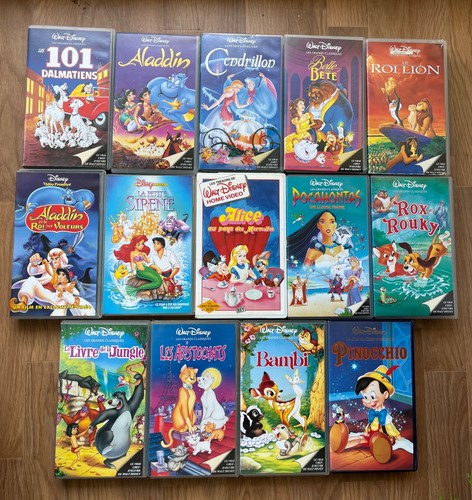 Lot vhs walt disney - lot, k7