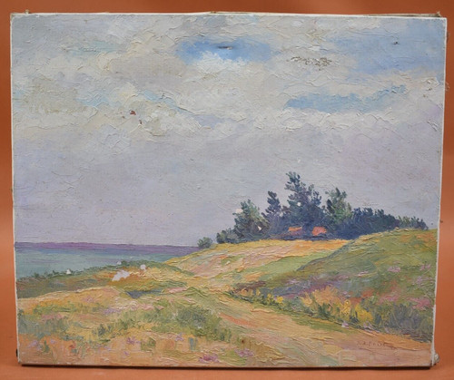 Peinture huile sur toile - à,
