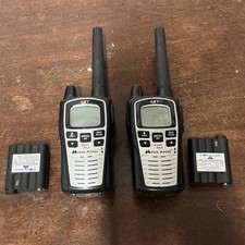 Pair Midland X-Tra Talk GXT860 GMRS/FRS Walkie Talkie Two-Way Radios No Charger