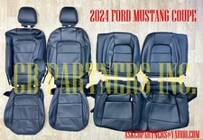 2024 2025 ORIGINAL FORD MUSTANG COUPE BLACK LEATHER SEAT UPHOLSTERY NEW TAKEOFF