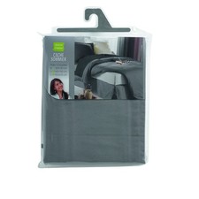 Cache-sommier à nouettes - 90x190 cm - Gris